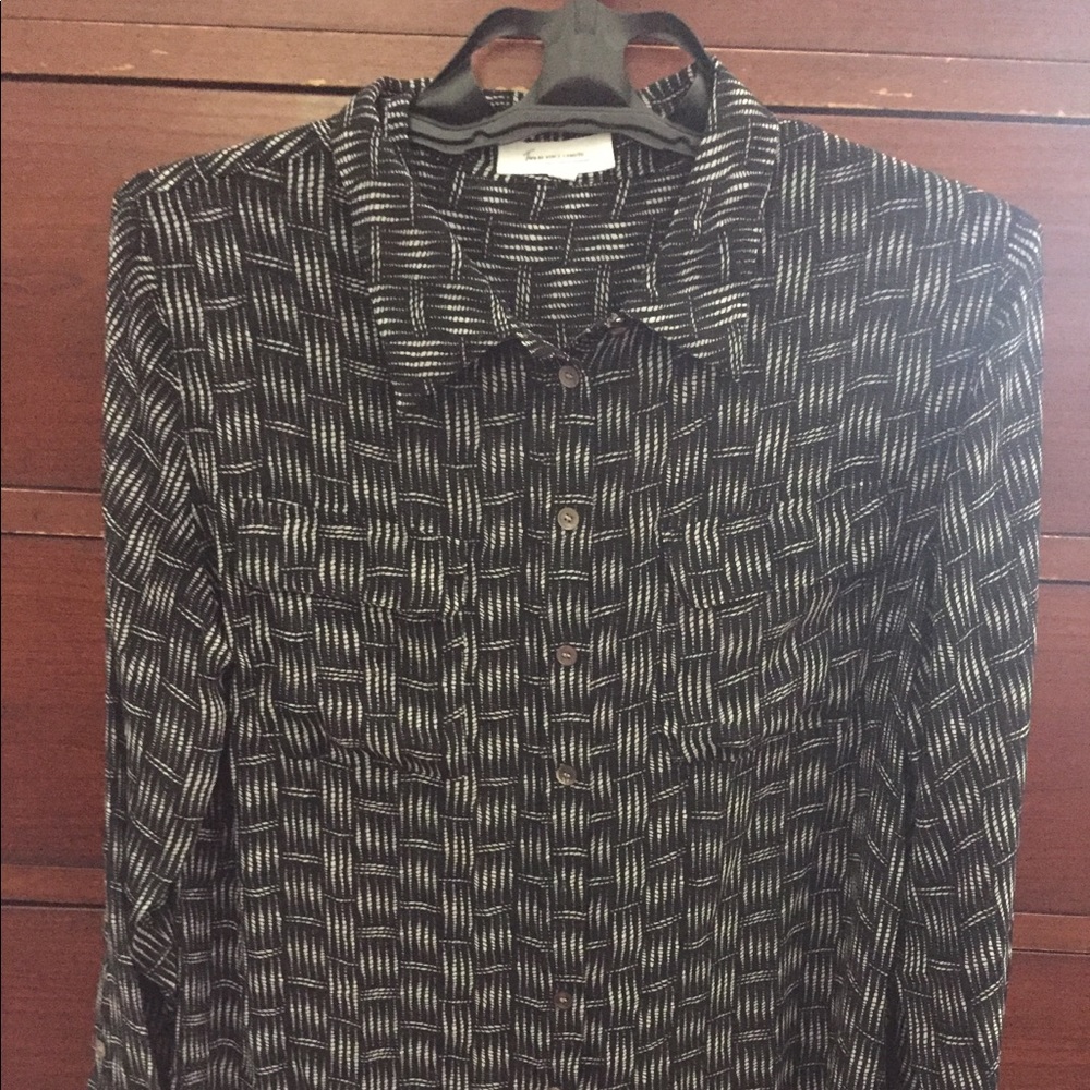 Black and white Vince Camuto button up